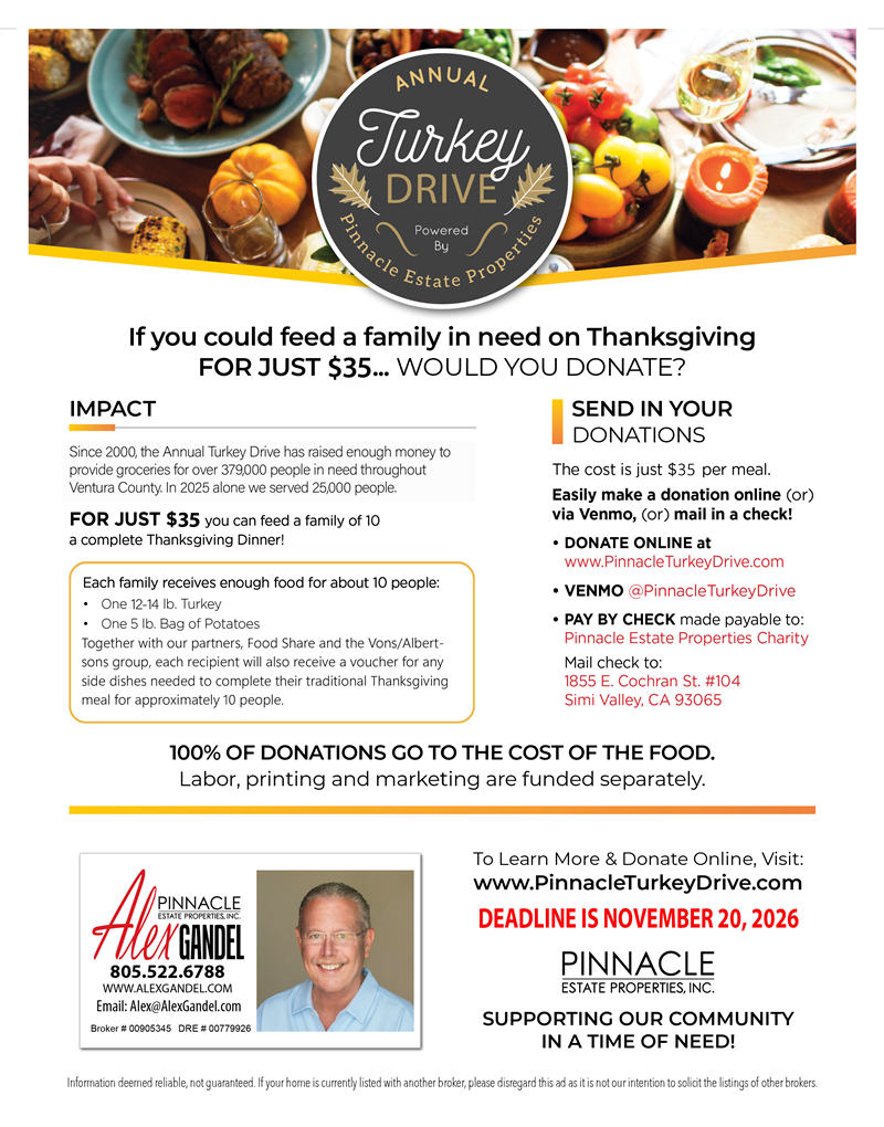 2026 Turkey Drive Flyer